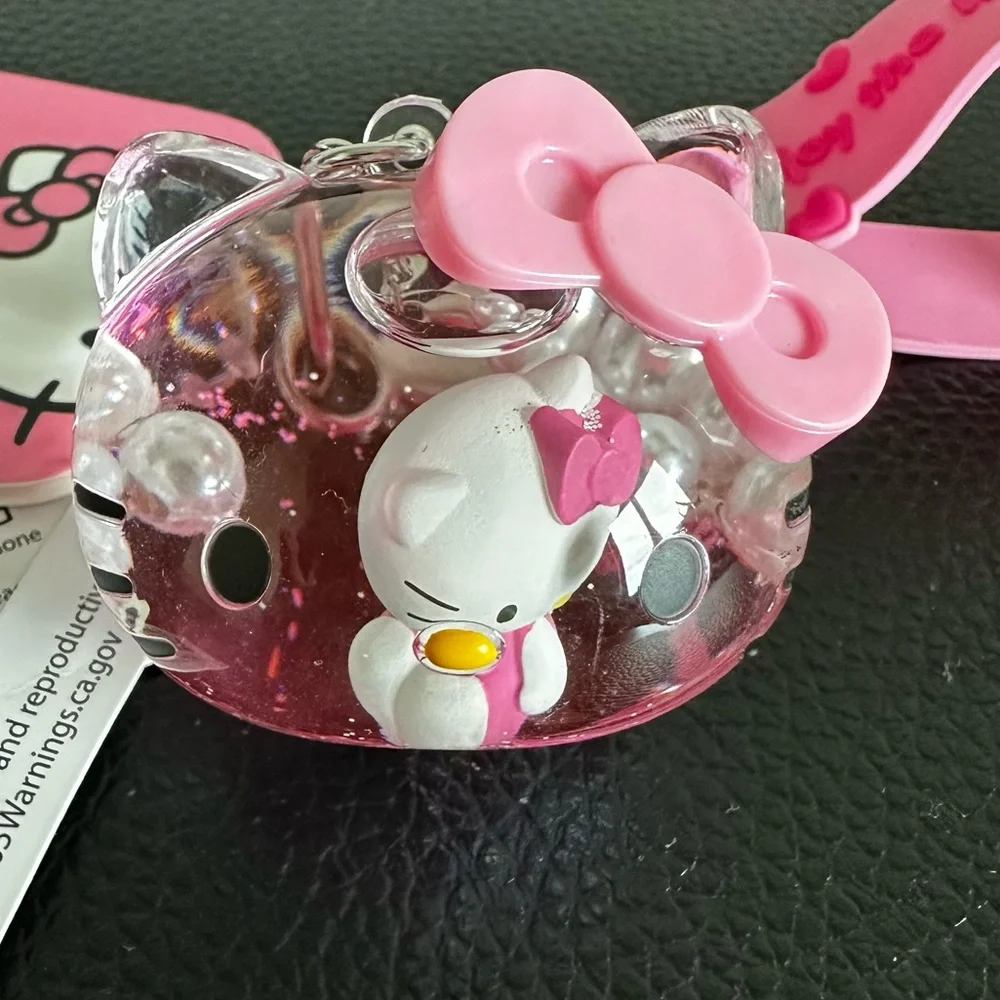 Hello Kitty Floating Kitty Liquid Key Chain